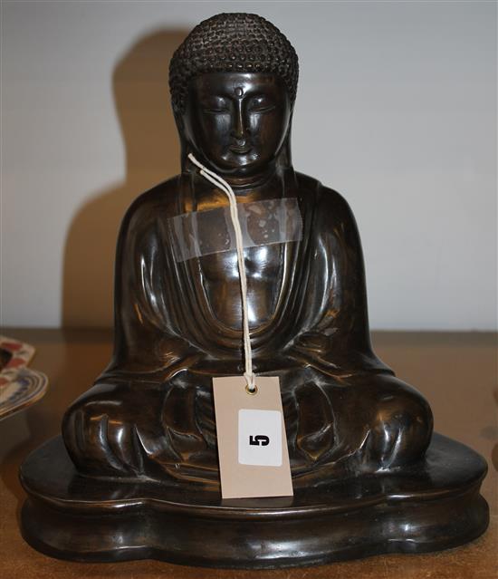 Modern bronze Buddha